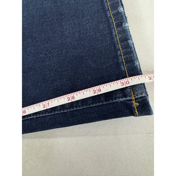 AE Mens 38x32 Slim Straight Dark Wash Streetwear Preppy Everyday Basic Staple - Picture 10 of 10